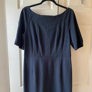 Banana Republic Boatneck Black Dress Size 12